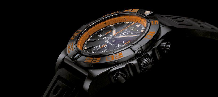 Chronomat 44 Raven by Breitling, the sports bet in orange and black - grandgoldman.com