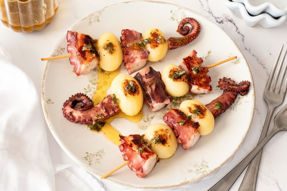 Octopus Skewers Recipe: Easy Spanish Tapa Favorite