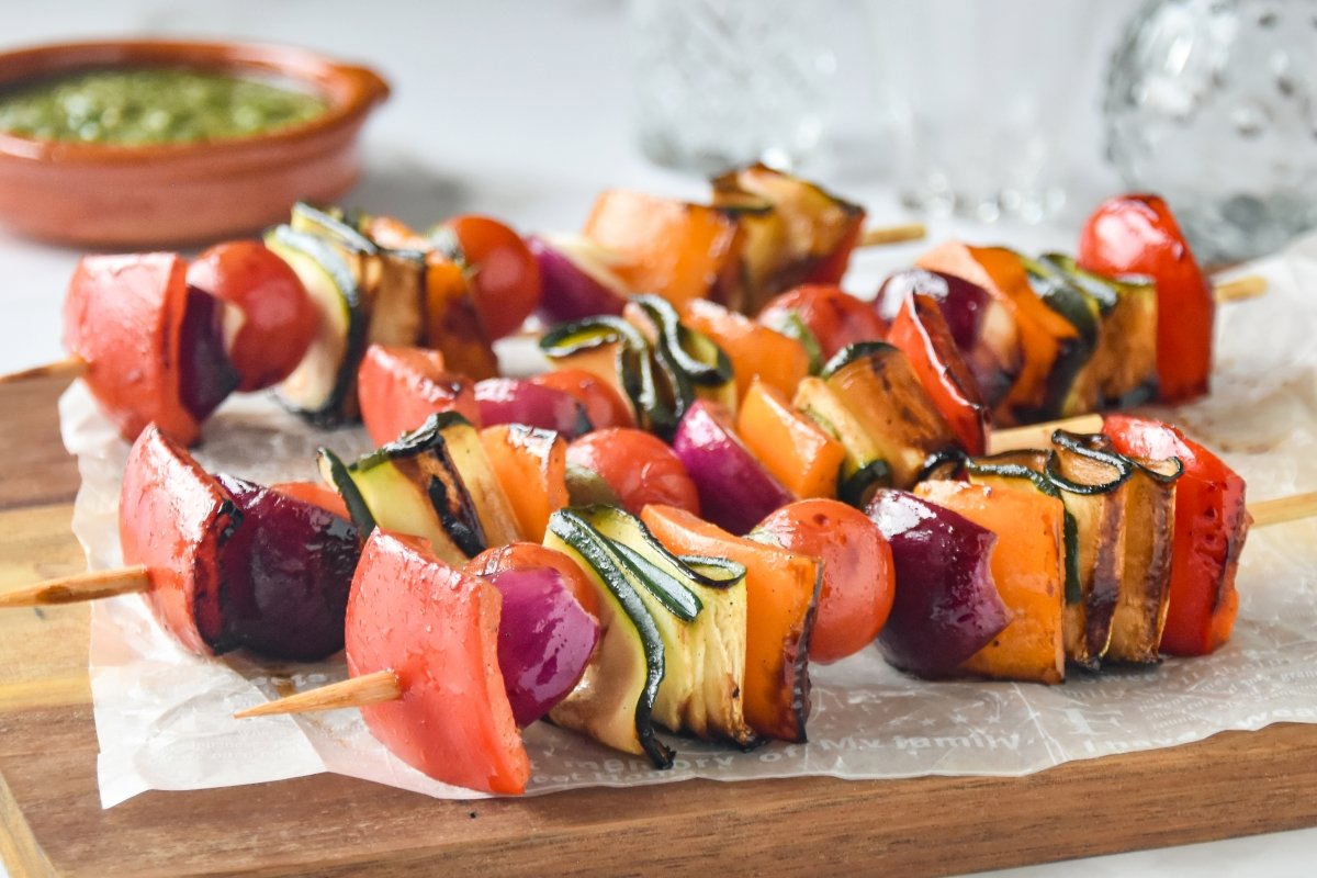 Vegetable Skewers Recipe: Easy Glazed Grilled Veggies
