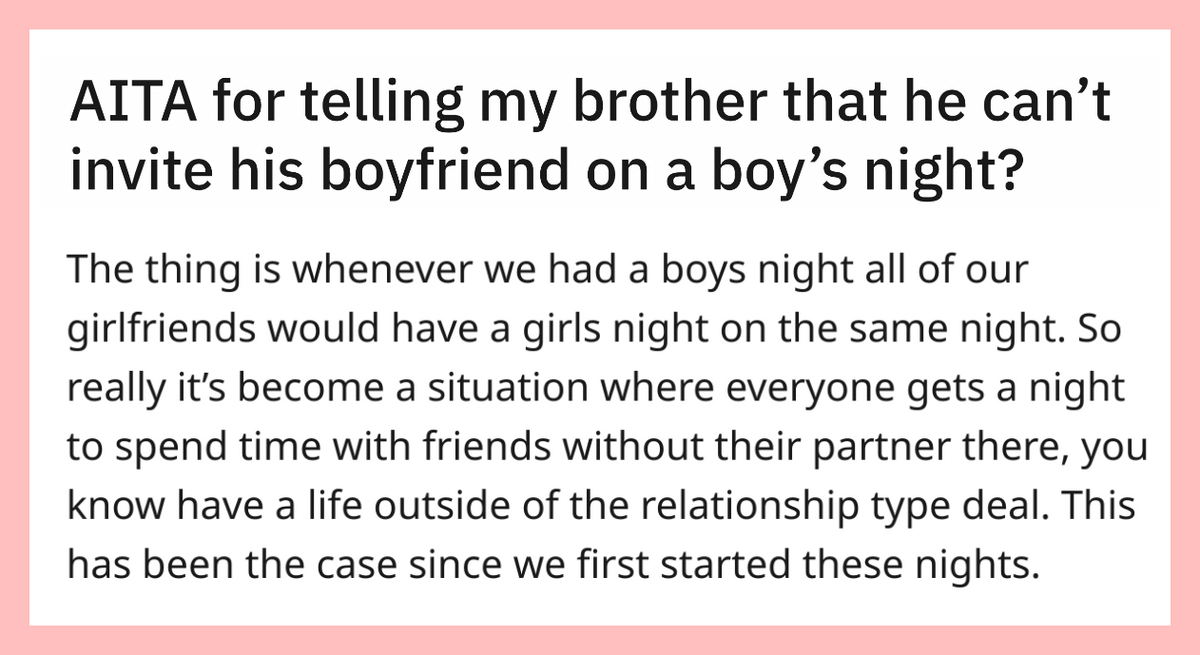 Brother’s Boyfriend Is Not Allowed To Join The Boy’s Night, Brother Is Enraged