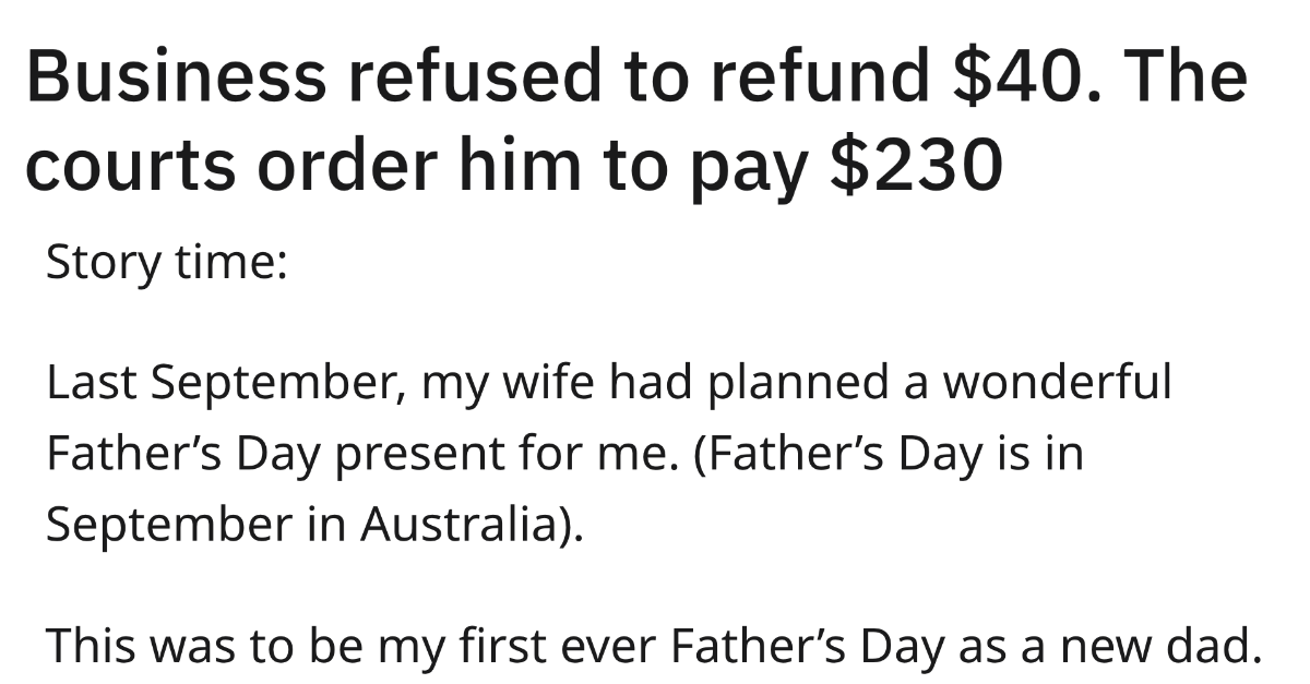 Business Refuses To Refund $40 So This Guy Made Them Pay Four Times - grandgoldman.com