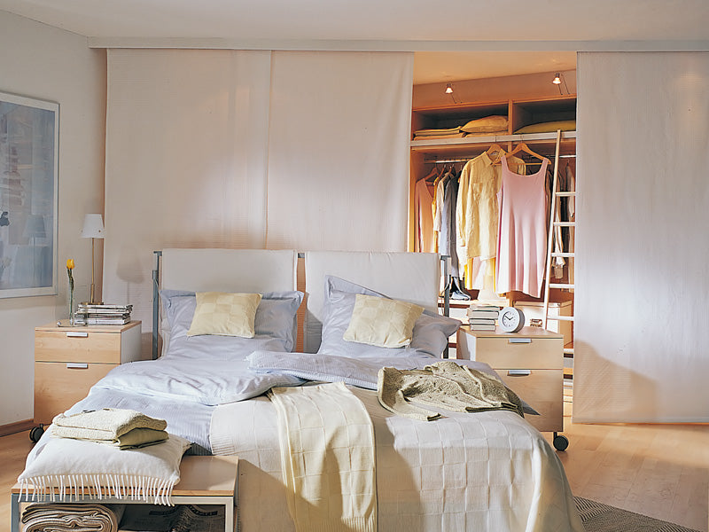 DIY Wardrobe Closet with Track Curtains: Easy Room Divider