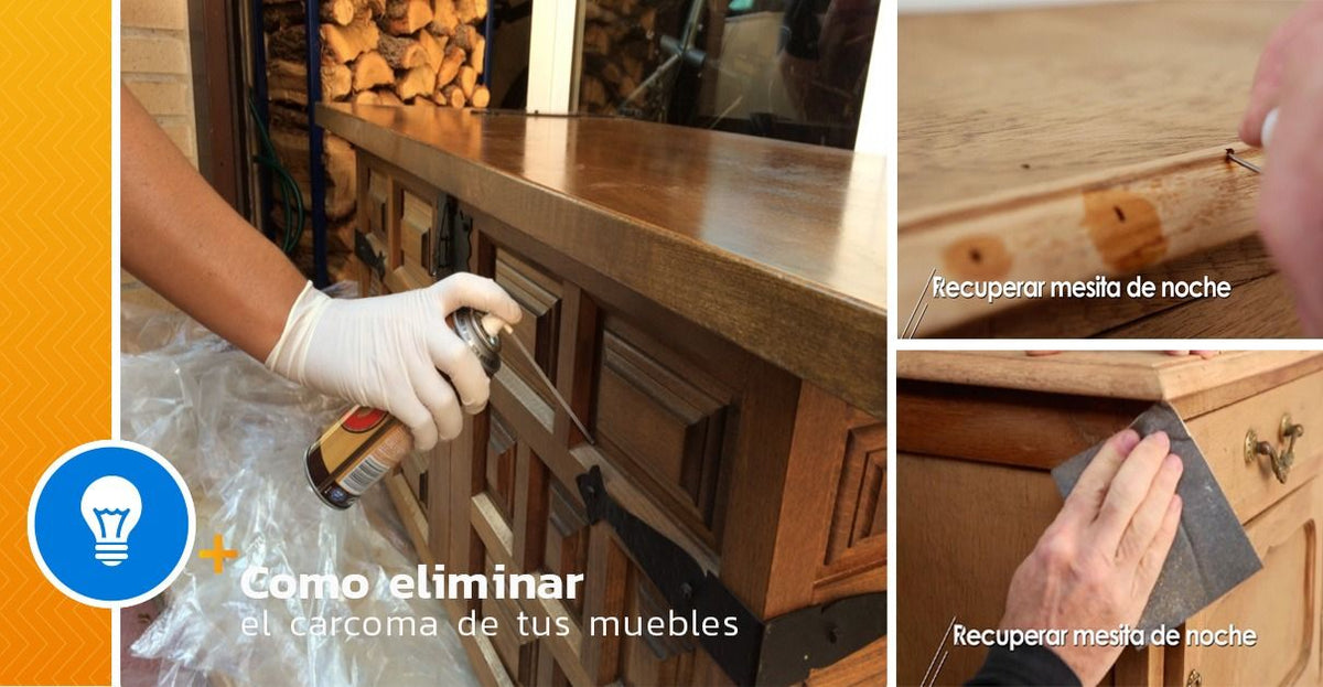 How to recover a nightstand with woodworm - grandgoldman.com