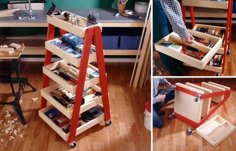 DIY Sturdy & Spacious Tool Cart | Illustrated Guide