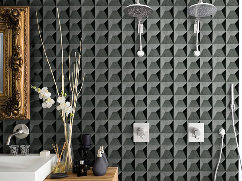 Bathroom Wallpaper: Waterproof, Abrasion & Acid Resistant