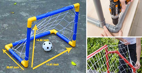 Build a Fun Soccer Goal for Your Kids Made with PVC Pipes! - grandgoldman.com