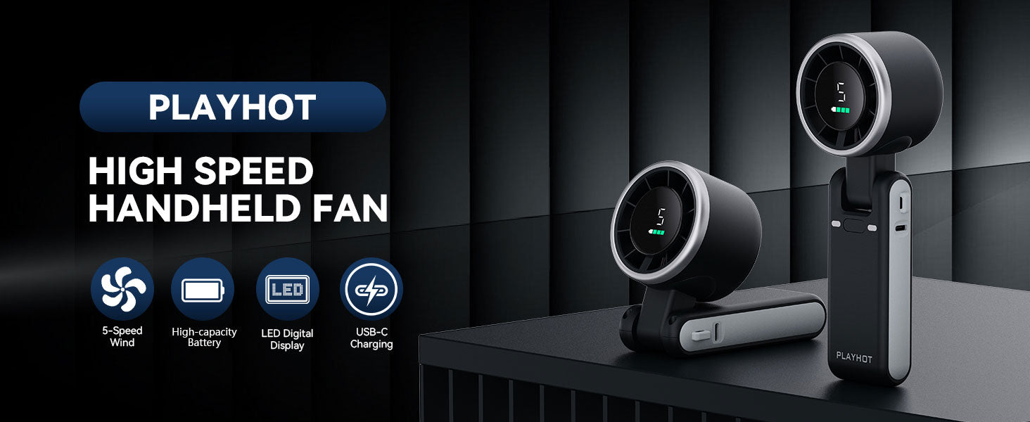 PlayHot Portable Handheld Personal Fan Review - grandgoldman.com