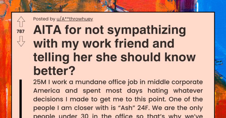 Woman Calls Coworker Misogynist For Not Supporting Her When Their Boss Commented On Her Cloths