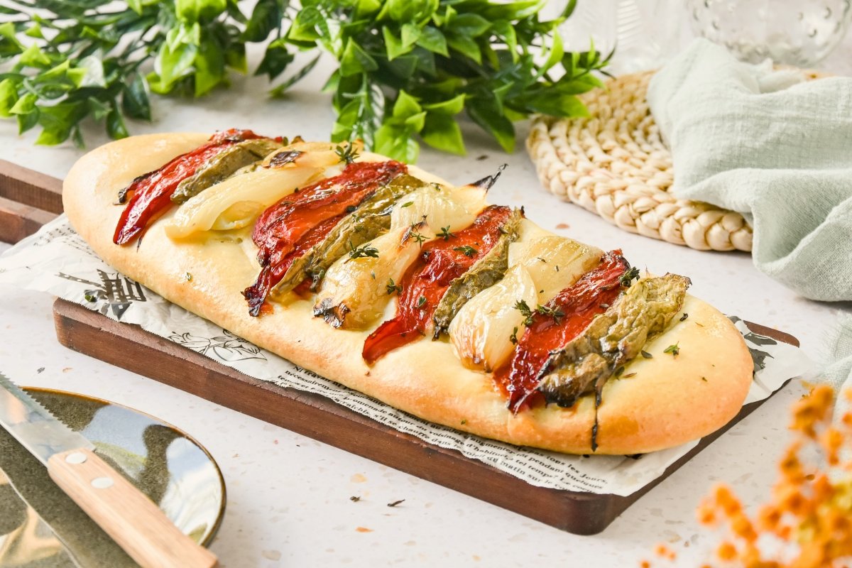 Coca de Escalivada: Catalan Roasted Vegetable Flatbread