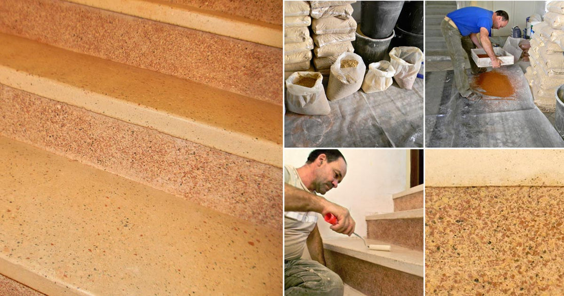 DIY Cocciopesto: How to Cover a Staircase Step by Step