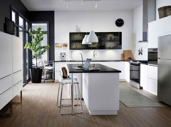 The differences between having a white and a black kitchen - grandgoldman.com