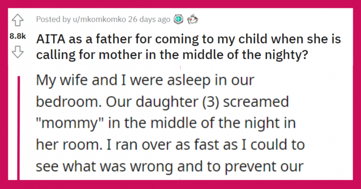 Mother Gets Mad At Father When Their Daughter Calls For “Mommy” And He Answered