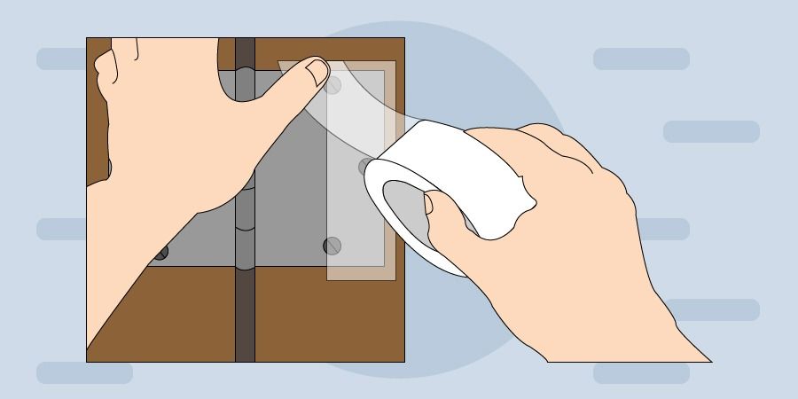 How to paint a door without staining its hinges - grandgoldman.com