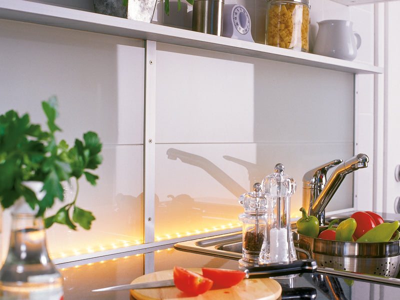 DIY Luminous Kitchen Backsplash: A Bright Alternative to Tiles