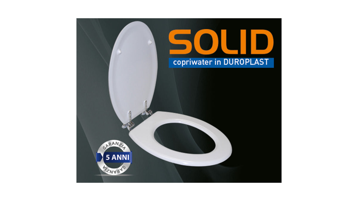 Della Fiore SOLID Toilet Seat Cover: Universal & Durable