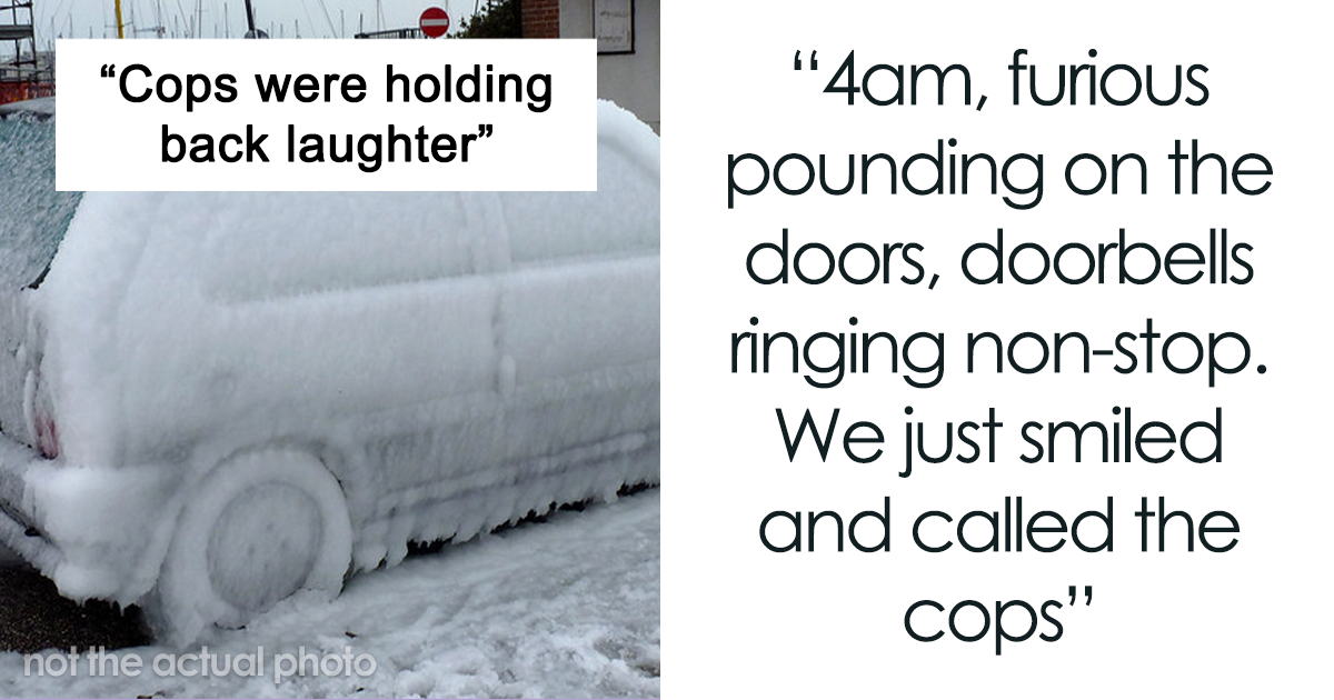 Man Froze Neighbors Cars After They Filled His Parking Lot Despite Seeing The “No Parking” Sign