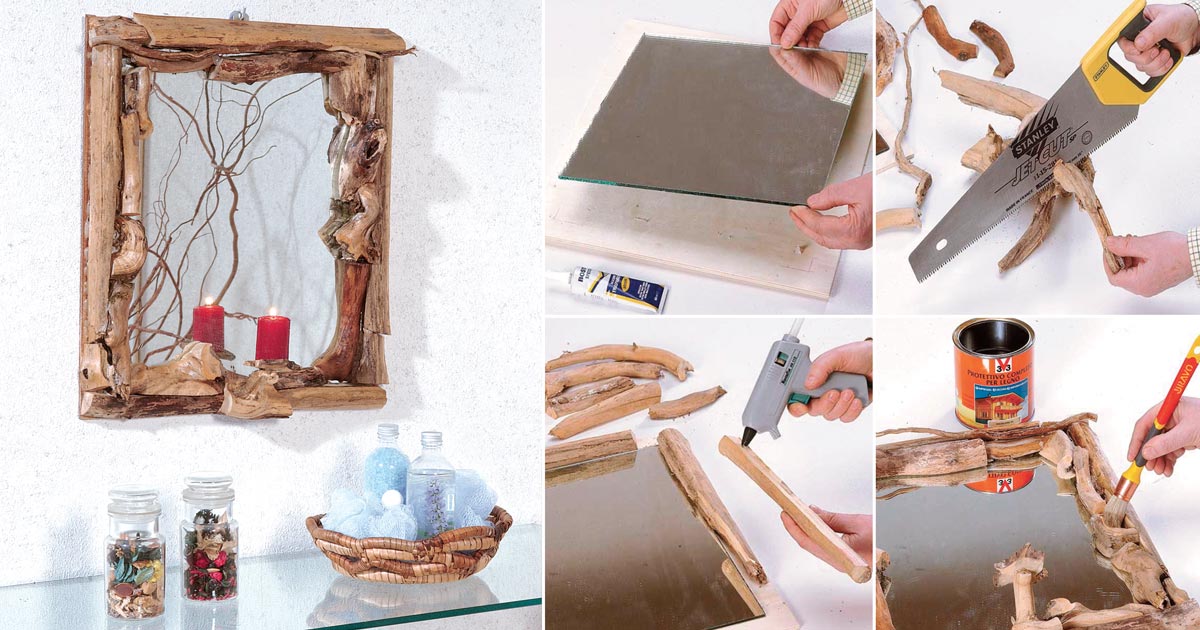 DIY Wooden Frame with Branches: A Nature-Inspired Project