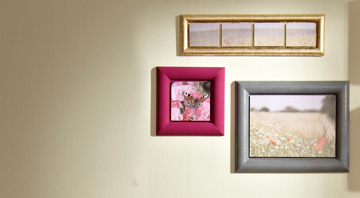 DIY Decorative Frame with Cardboard and Gold Leaf