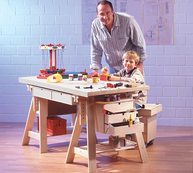 How to Build a DIY Workbench Using IKEA Components