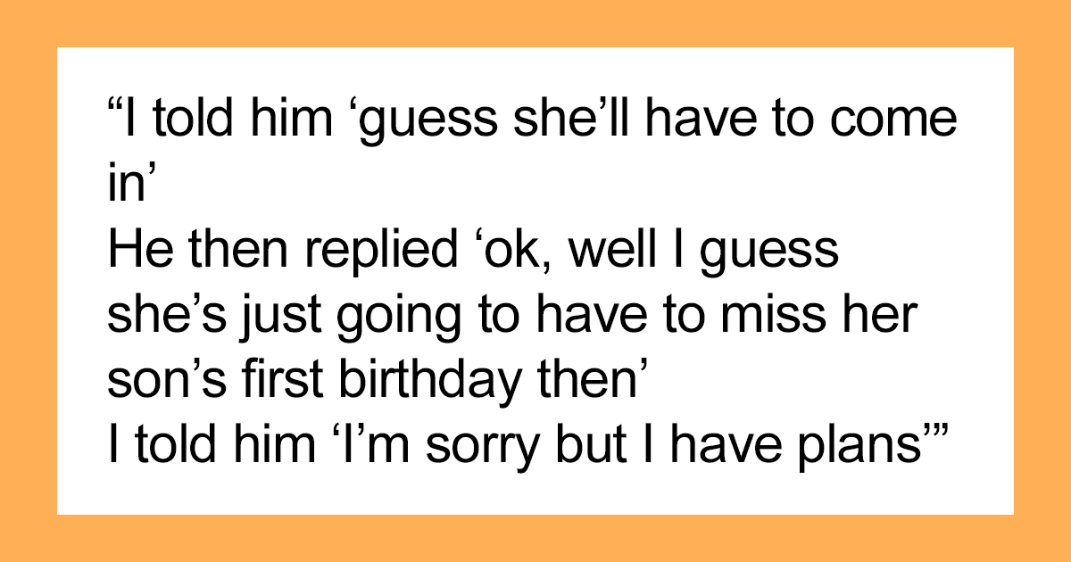 Woman Calls Her Co-worker A Man-child For Not Covering Her Shift