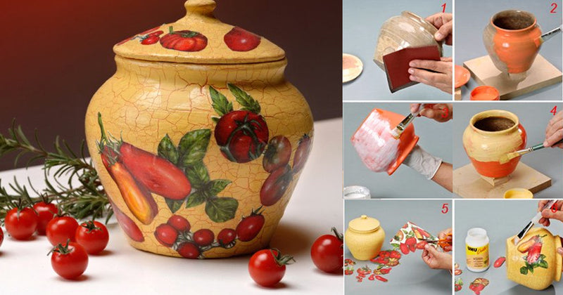 DIY Craquelé Decoration: Give Your Terracotta Pot an Antique Look