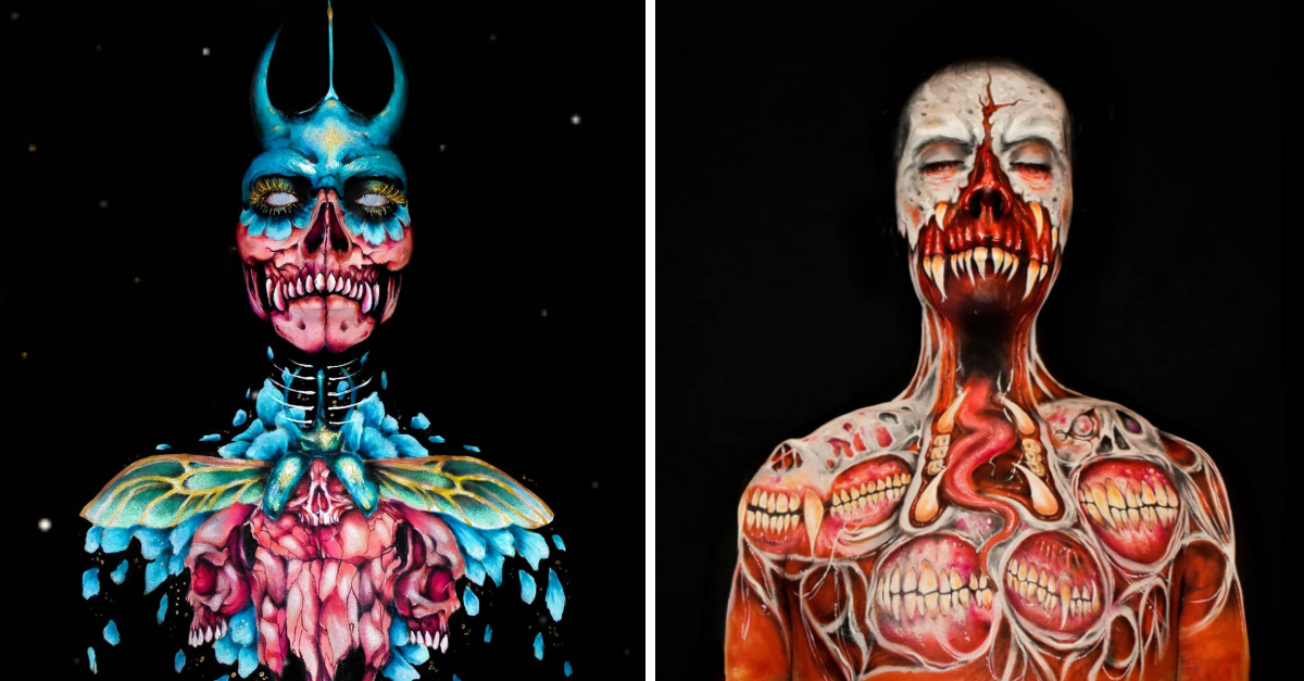 This Artist Create Terrifying Body Art And The Results Are Breathtaking