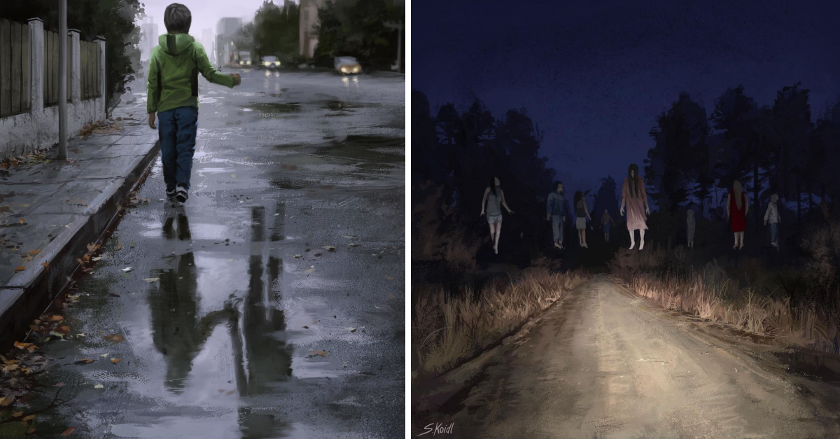 Austrian Artist Creates Super Creepy Illustrations That Will Give You Nightmares