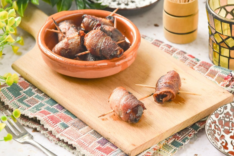 Dates with Bacon Sweet & Savory Appetizer Recipe - grandgoldman.com