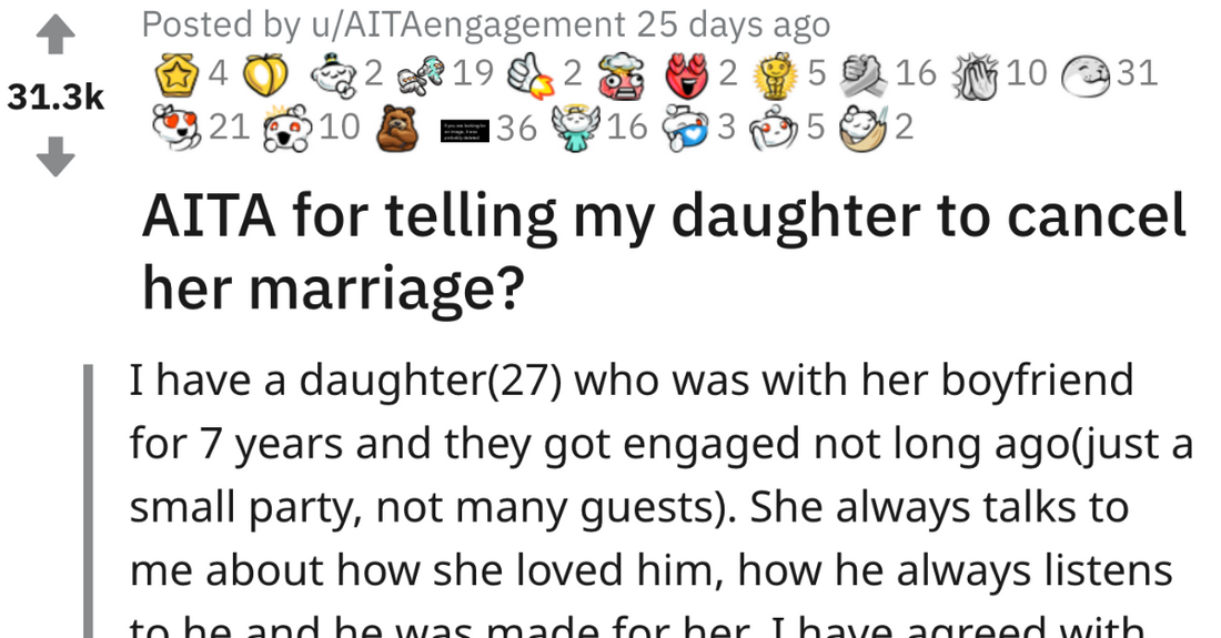 Dad Tells Her Daughter To Cancel Her Marriage When He Finds Out Her In-Laws Want Dowry