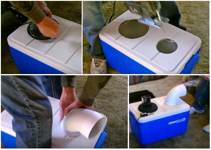 Create your own air conditioning with a cooler! - grandgoldman.com