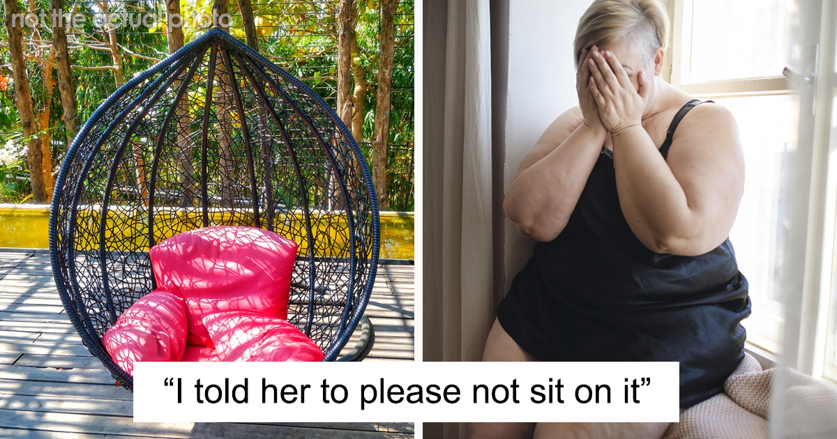 Overweight Sister-In-Law Breaks Garden Swing After Being Asked Not To Sit In It, Drama Ensues