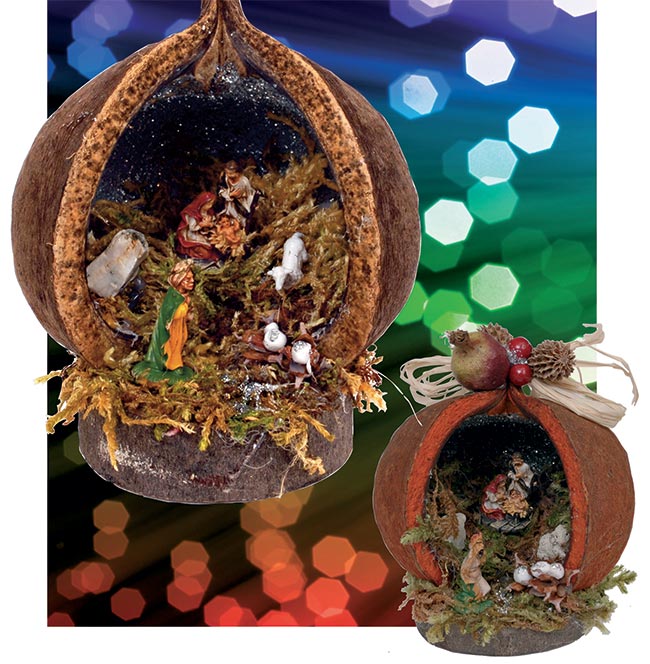 DIY Nativity Diorama with Dried Fruits: A Festive Craft