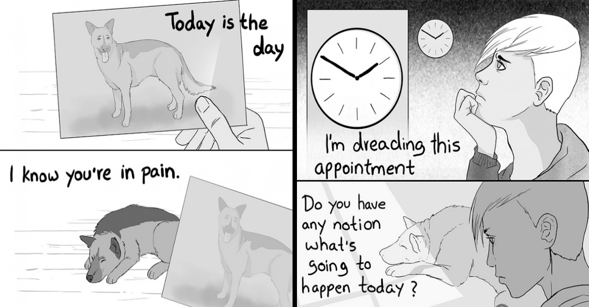Tear-Jerking Comic Shows How Important It Is To Be With Your Dog In Their Final Moments