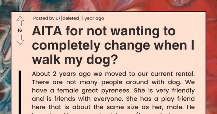 Neighbor Asks Dog Owner To Change His Dog Walking Route To Avoid Their Dog