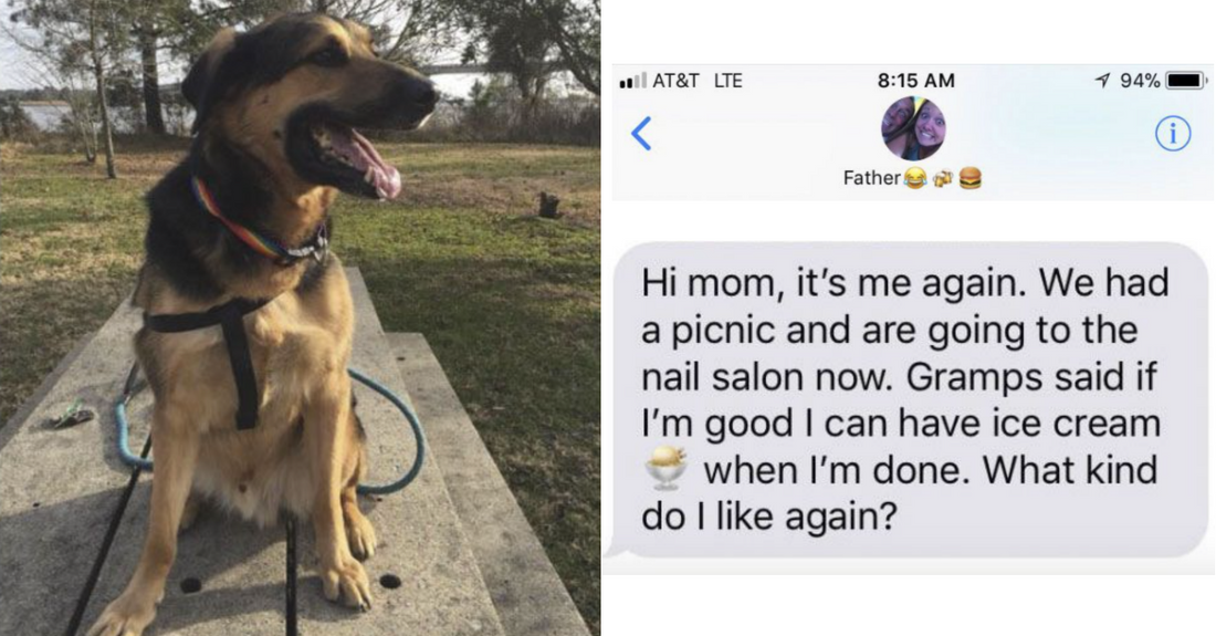 Woman Leaves Dog With Her Dad, Gets Wholesome Updates Of Her Doggo Chilling With Grandpa