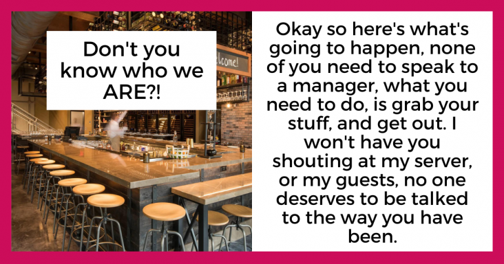 Group Of Six Entitled Corporate Employee Shout On Servers, Gets Kicked Out And Also Loses Jobs