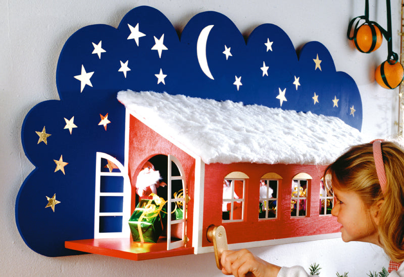 Santa's House with Gift Factory: DIY Advent Calendar