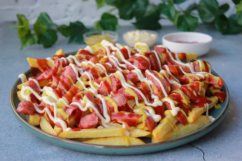 Salchipapas Recipe (Sausages and French Fries Peruvian Style) - grandgoldman.com