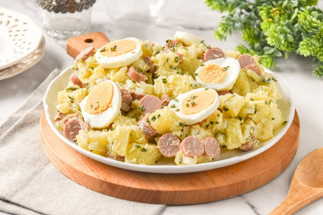 German Potato Salad Recipe: Hearty Sausage and Egg Classic