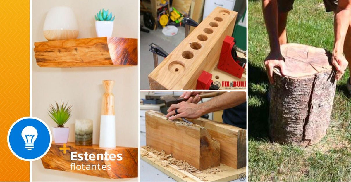 Turning Firewood into Floating Shelves! - grandgoldman.com
