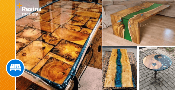 Epoxy resin furniture made with natural wood - grandgoldman.com