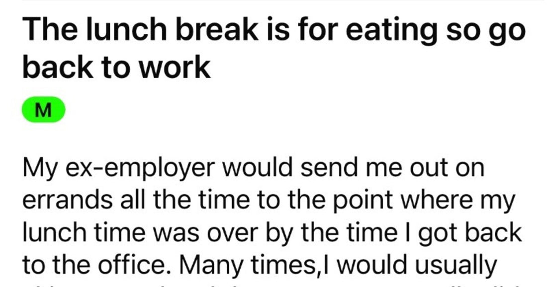 Boss Makes Employee Work During Lunch Break, A Sweet Malicious Compliance Act Ensues