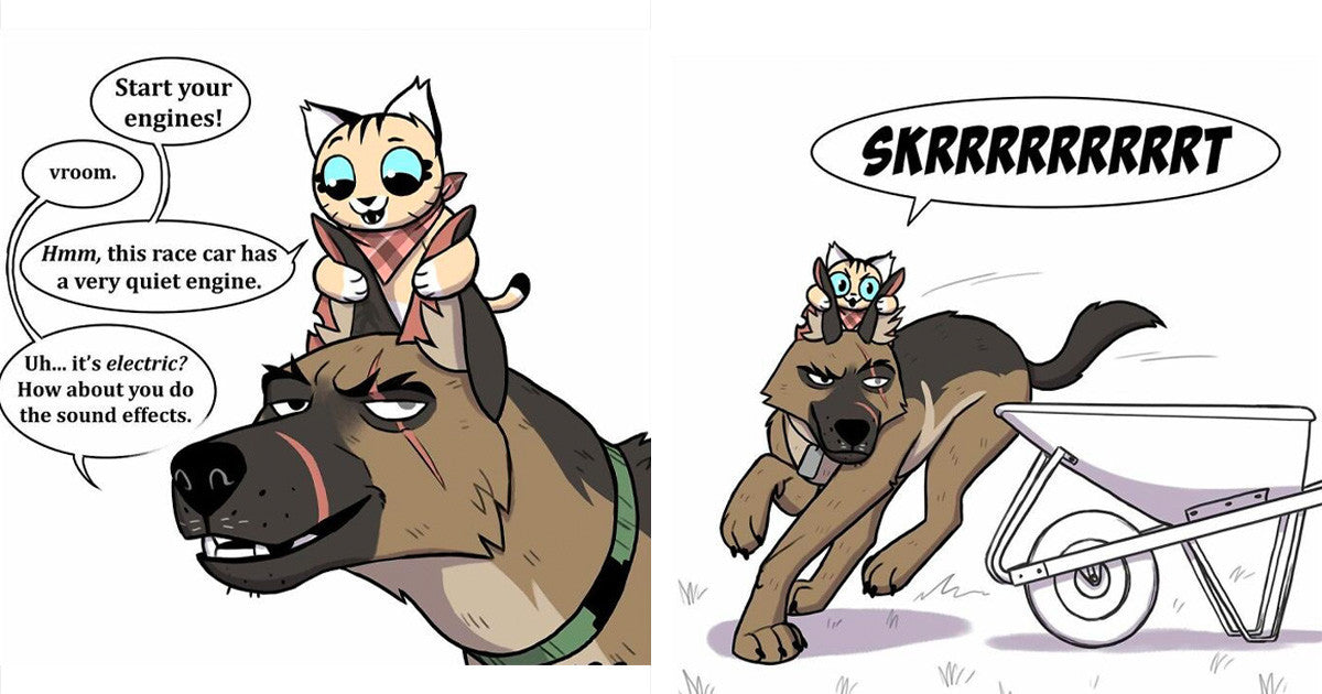 10 Hilarious Pixie And Brutus Comics That Show Life With Cats & Dogs Is Never Boring - grandgoldman.com