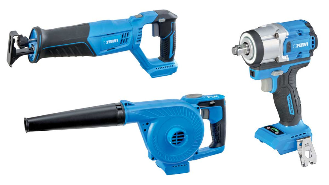 FERVI Expands Cordless Power Tool Line with Three New Battery-Powered Tools