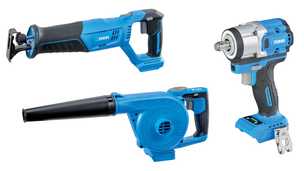 FERVI Expands Cordless Power Tool Line with Three New Battery-Powered Tools