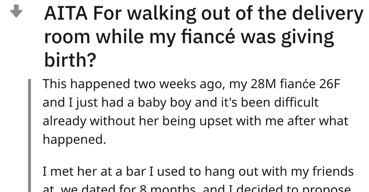 Father Leaves Delivery Room Because Fiancée Shouts Her Ex’s Name