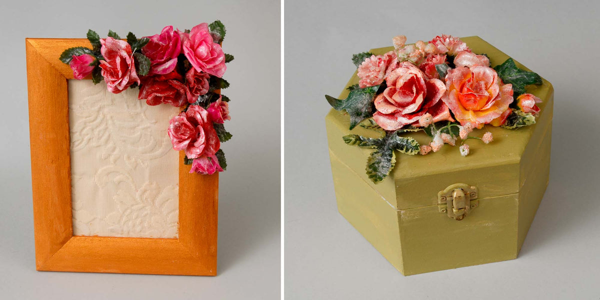 How to Make Crystal Flowers to Decorate Frames and Boxes