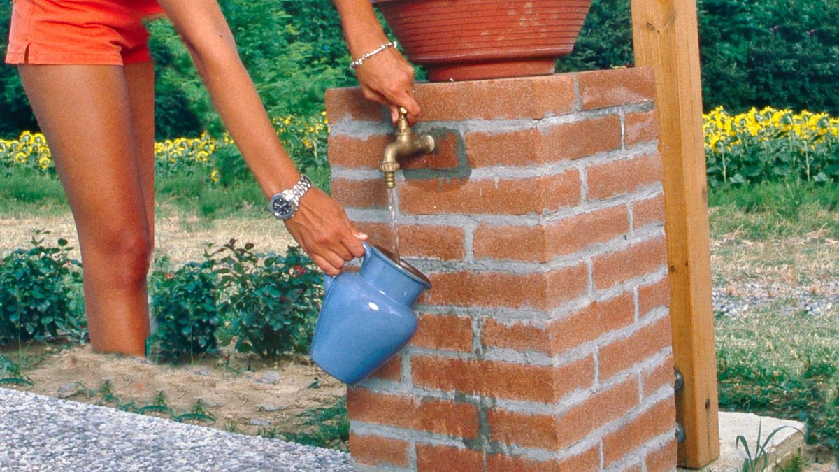 How to Build a Garden Fountain: A DIY Brick Project