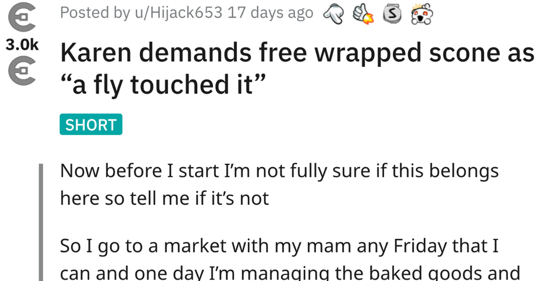 Karen Demands A Free Scone Because A ‘Fly Touched It’, Gets Shut Down Hilariously