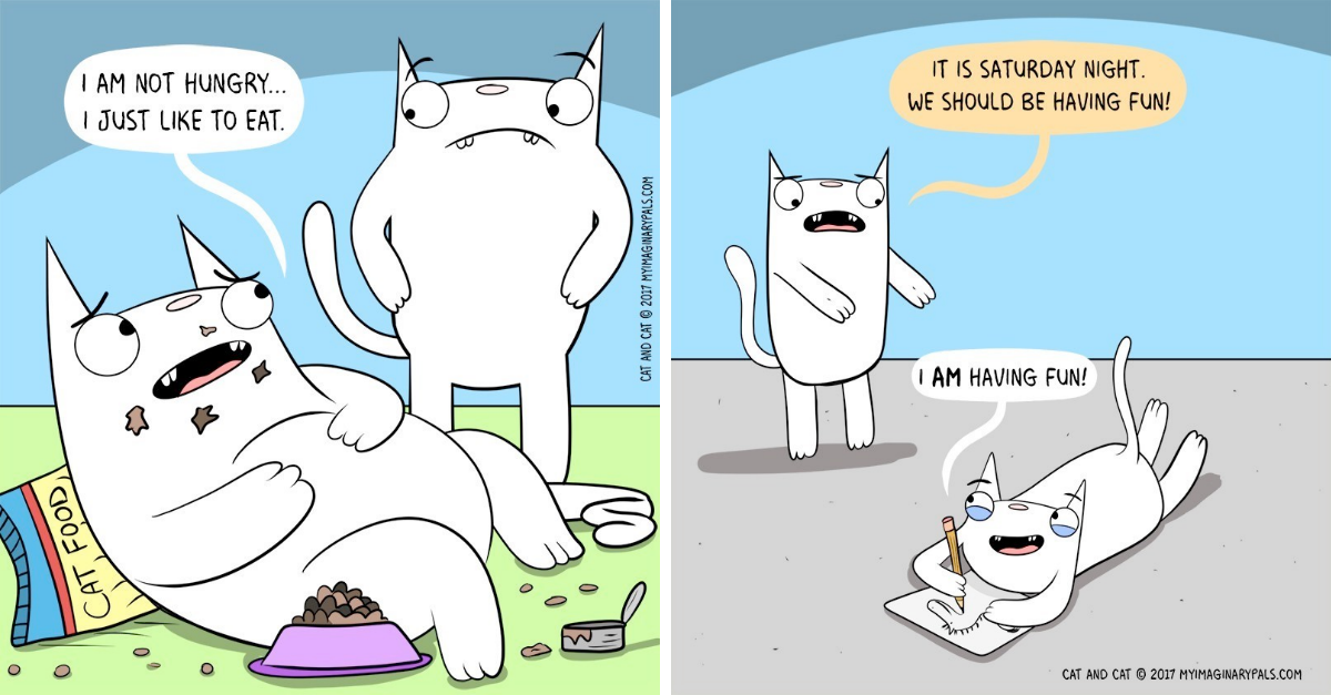 18 Comics Of Two Hilarious Cats That’ll Crack You Up